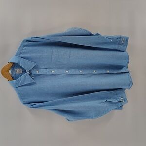 Brooks Brothers Regent Fit 100% Linen Long Sleeve Button Down Shirt Mens XXL